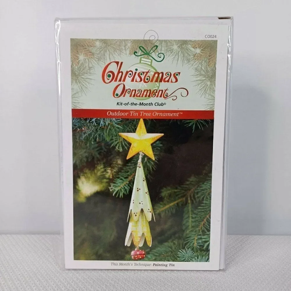 Kit Of The Month Tin Tree Christmas Ornament Craft Kit Annies Attic New